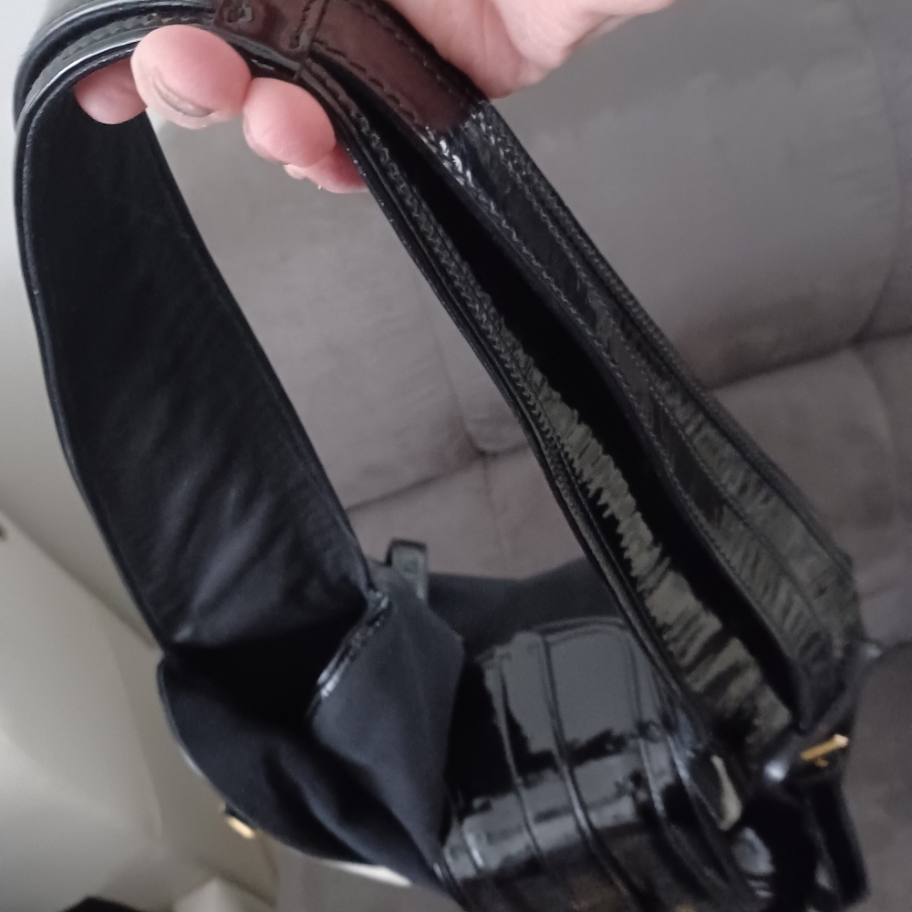 Ralph Lauren Black Patent Leather Backpack - Picture 4 of 10